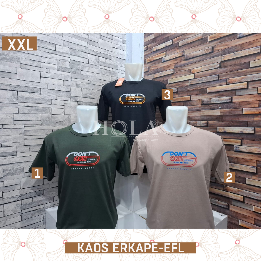 HOLA_FASH | KAOS PREMIUM, KAOS ERKAPE JUMBO XL XXL