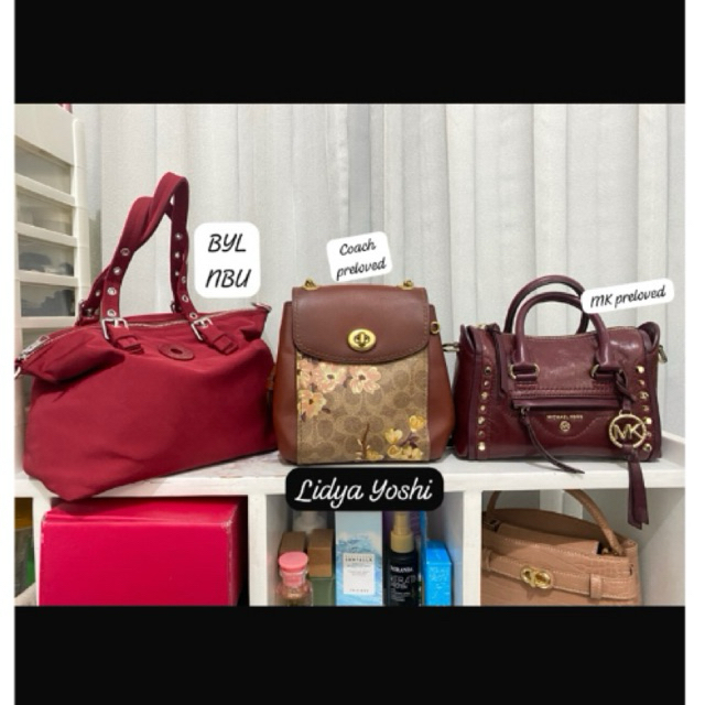 NBU & preloved BYL Coach parker backpack MK carine ( manual 5000k nett )