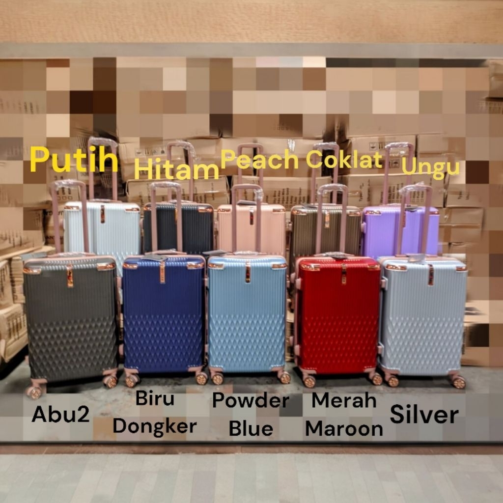 Koper Fiber Travel ( HARDCASE) Ukuran 20"-24" GoFlex Fashion