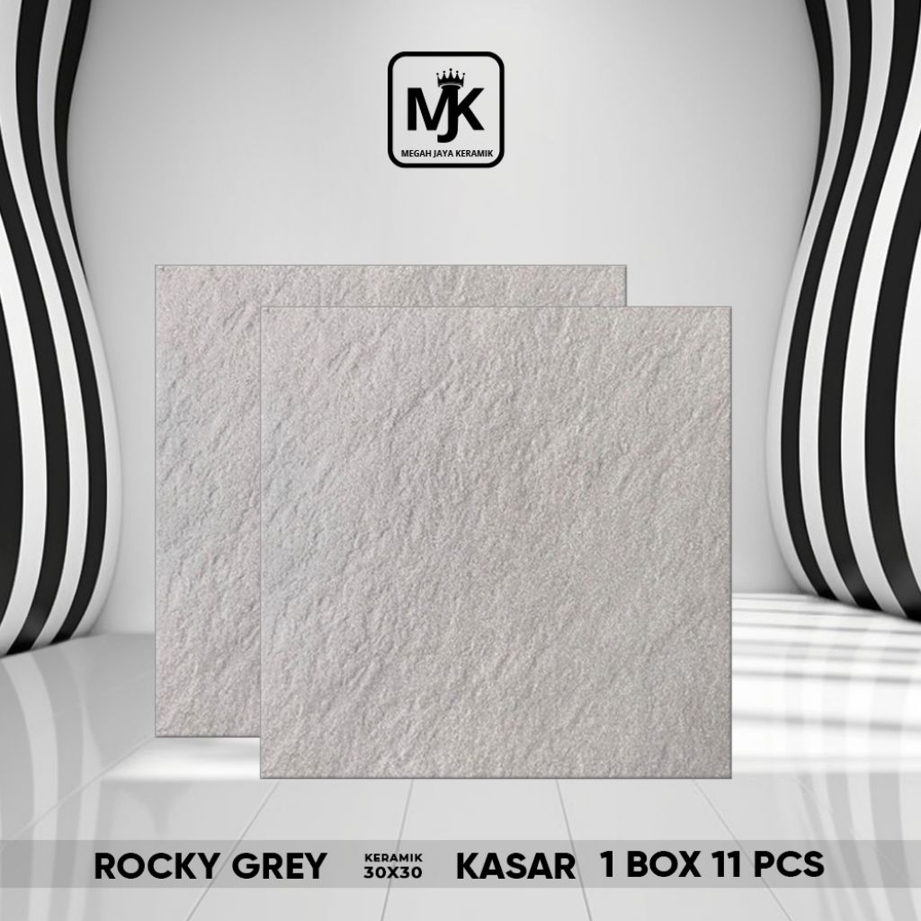 Keramik Teras carport Rocky Grey 30 x 30