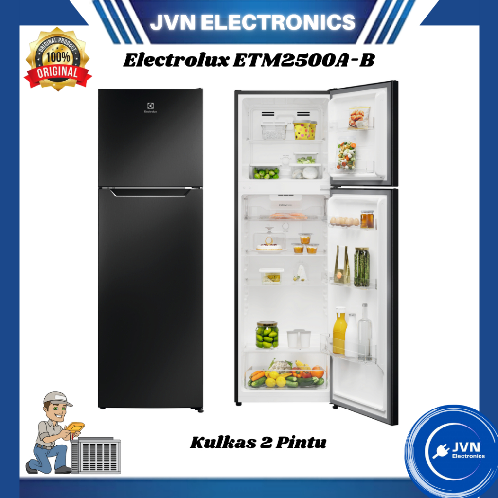 Kulkas 2 Pintu Electrolux ETM2500A-B