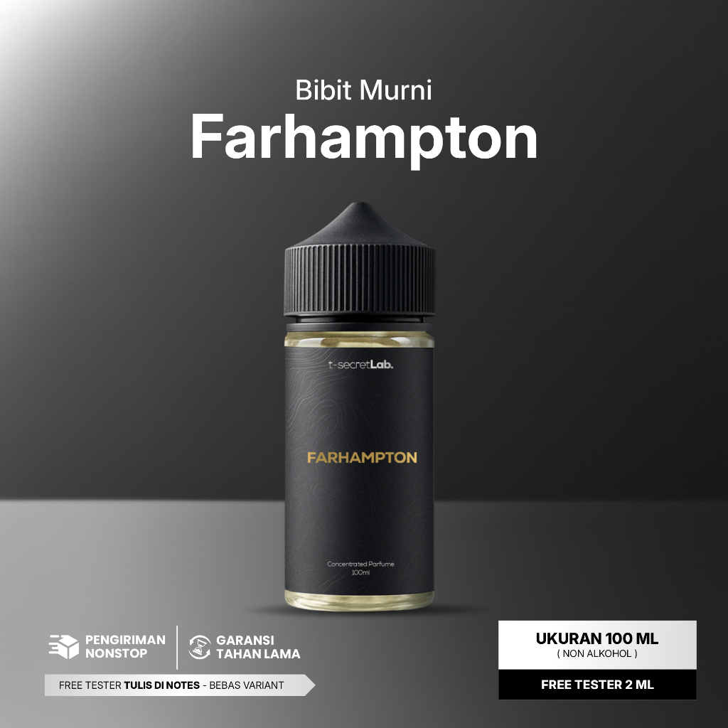Farhampton - Bibit Parfum Murni Non Alkohol Wangi Tahan Lama Aroma Citrus Fresh Spicy