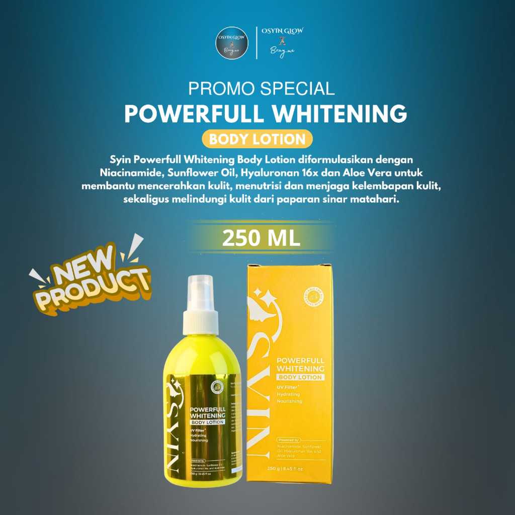 Osyin Glow Powerfull Whitening Body Lotion (250ml)