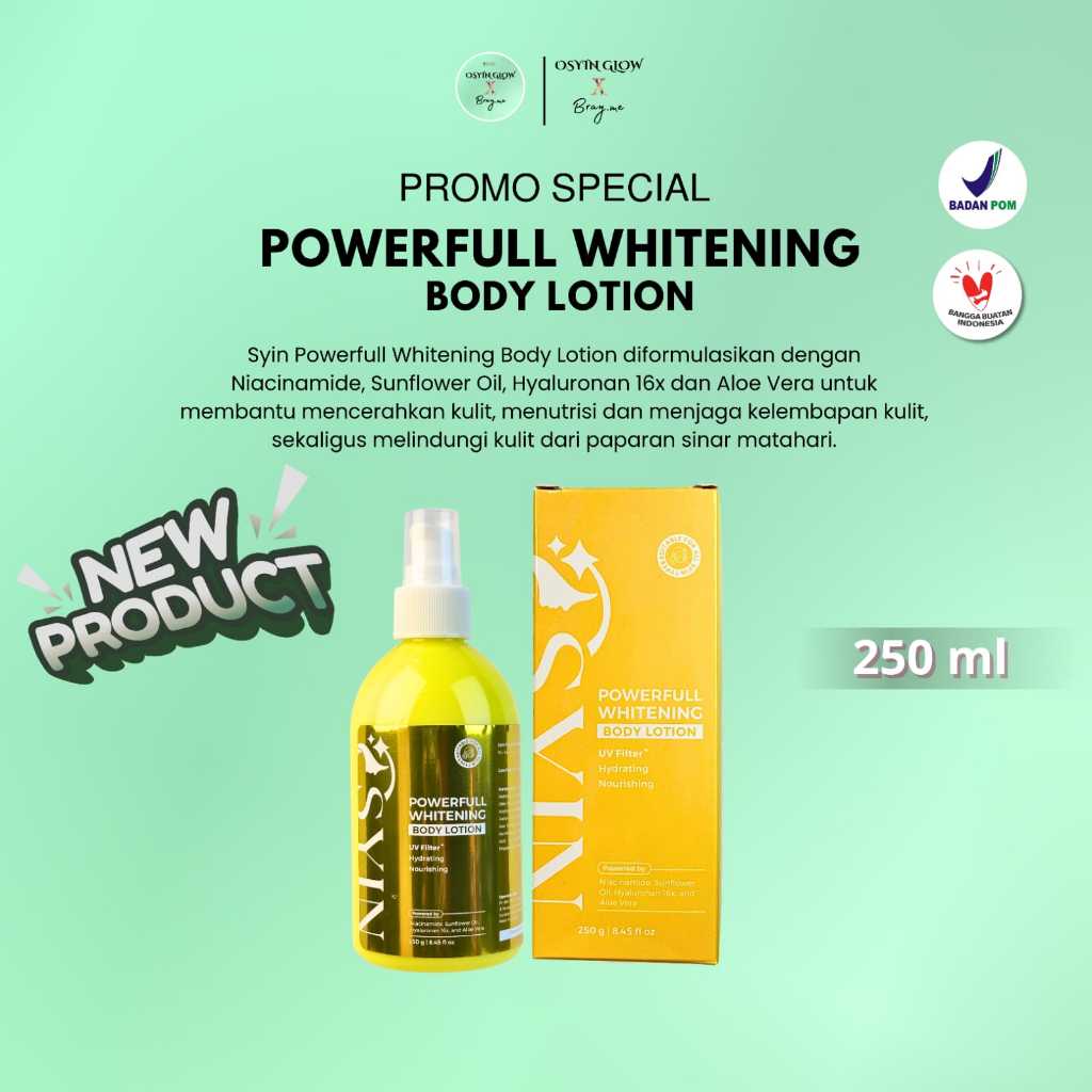 Osyin Glow Powerfull Whitening Body Lotion (250ml)