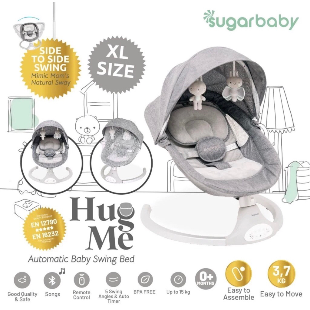 Baby Swing Sugar Baby/Ayunan Bayi/Ayunan Bayi Otomatis/Baby Swing/Baby Swing Prelove