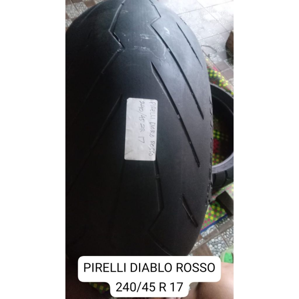 Ban Pirelli Diablo Rosso 240/45 R 17 kond 90% no Tambal