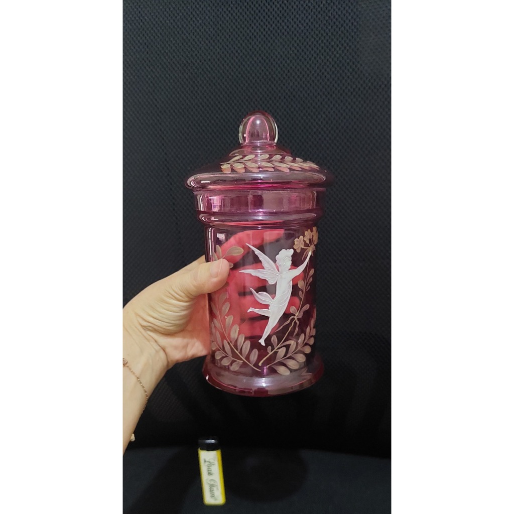 pajangan toples kristal pinky motif bidadari TUTUP CHIP