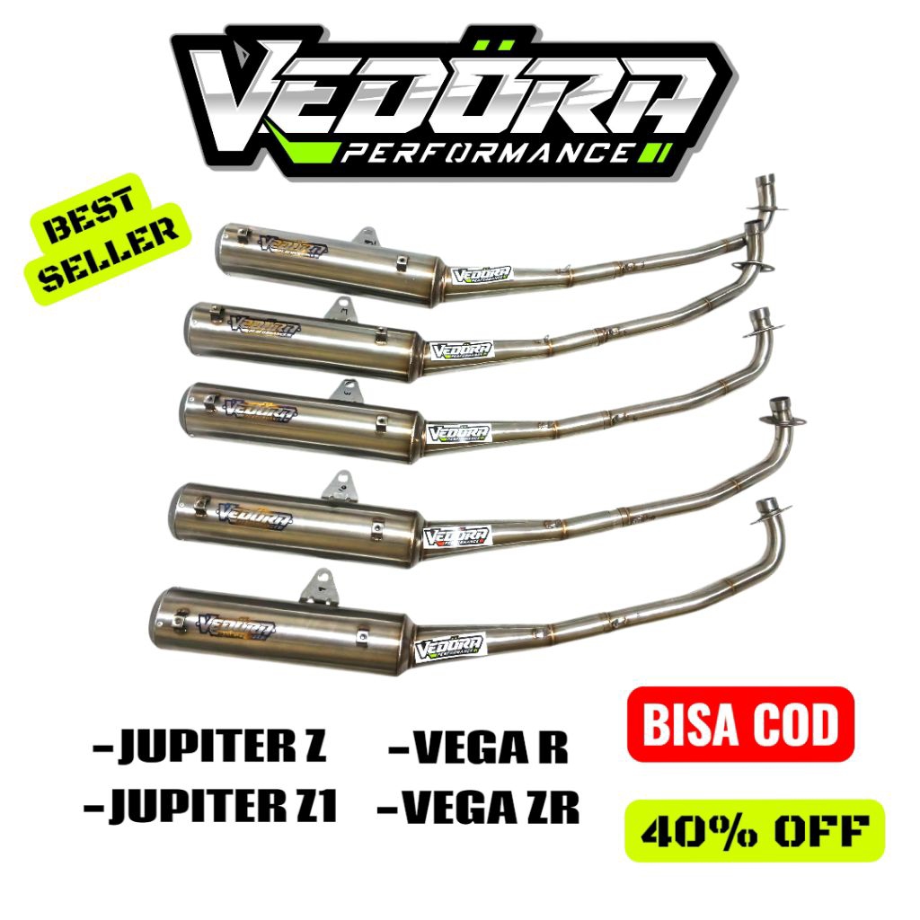 Knalpot Standar Racing Jupiter Z / Z1 Vega R Vega ZR Original Vedora Performance Bass Adem
