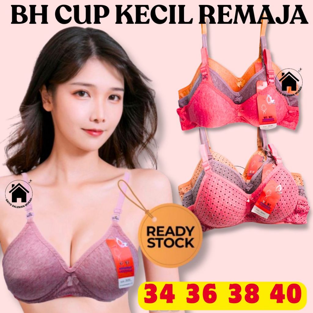 BRA BH WANITA REMAJA DEWASA YIYI BUSA TIPIS SIZE 32 34 36 38