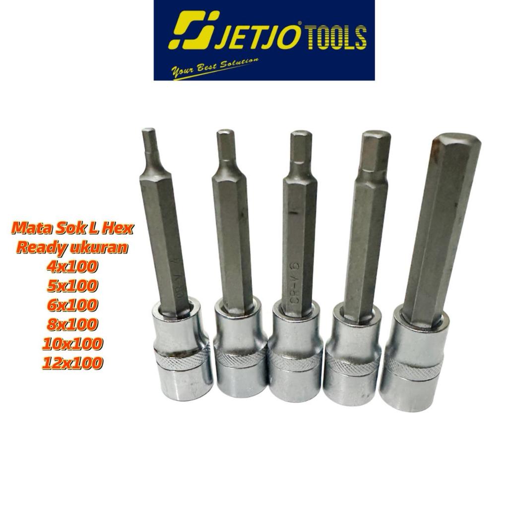 Mata sok L hex JETJO TOOLS mata kunci sock hexagon mata shock kunci lakoni pro