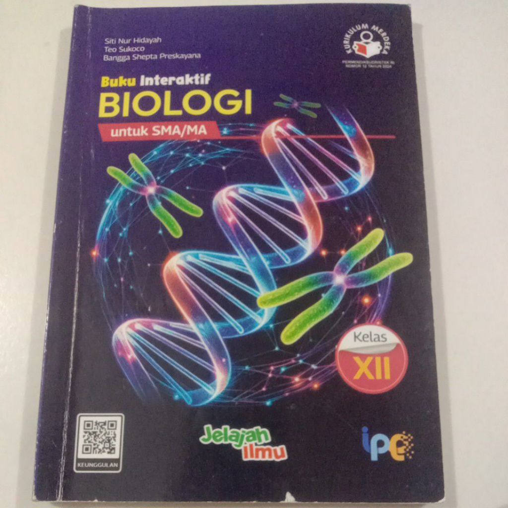 Buku Interaktif Biologi Untuk SMA/MA Kelas 12/XII K-Merdeka #Bekas.Intan Pariwara