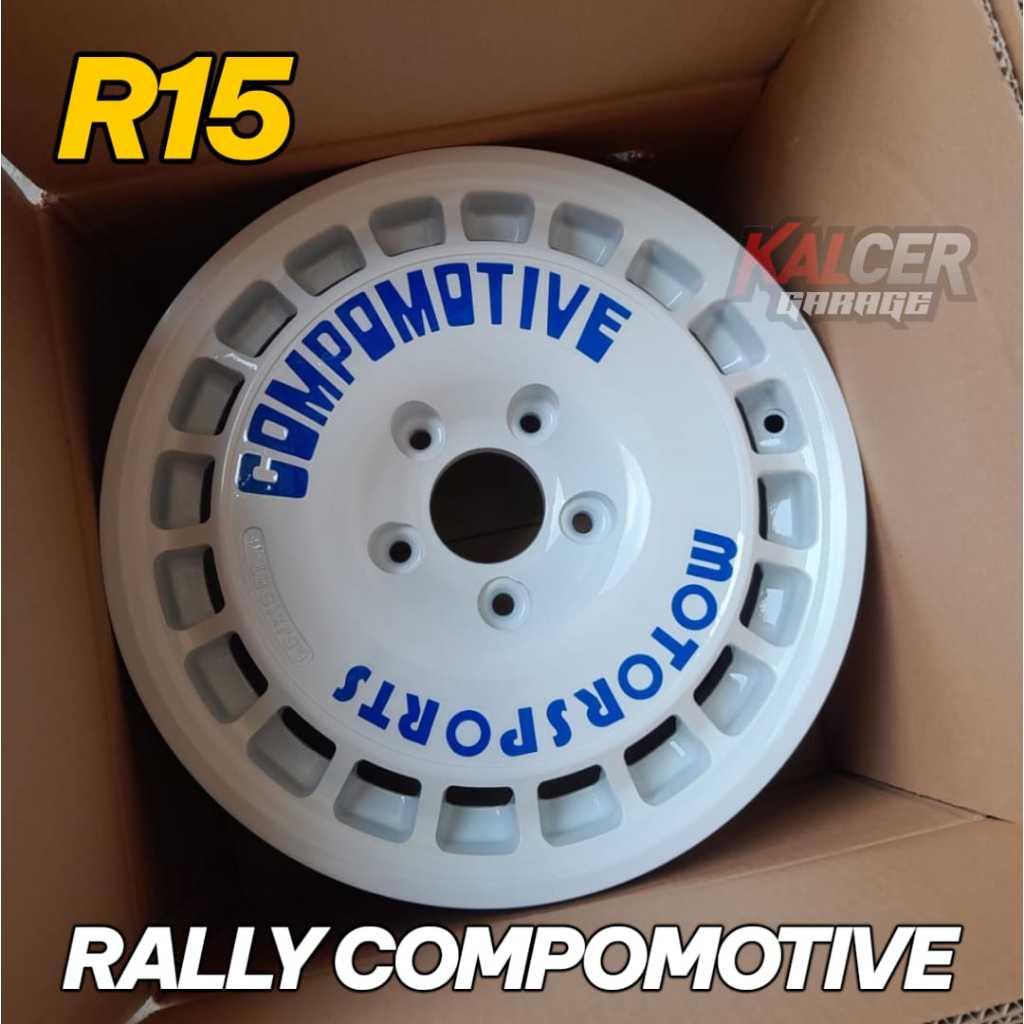 Velg Mobil Rally RL Compomotive R15 Pcd 5x114,3 Untuk Innova Crv Terios  Lebar 6,5 ET40