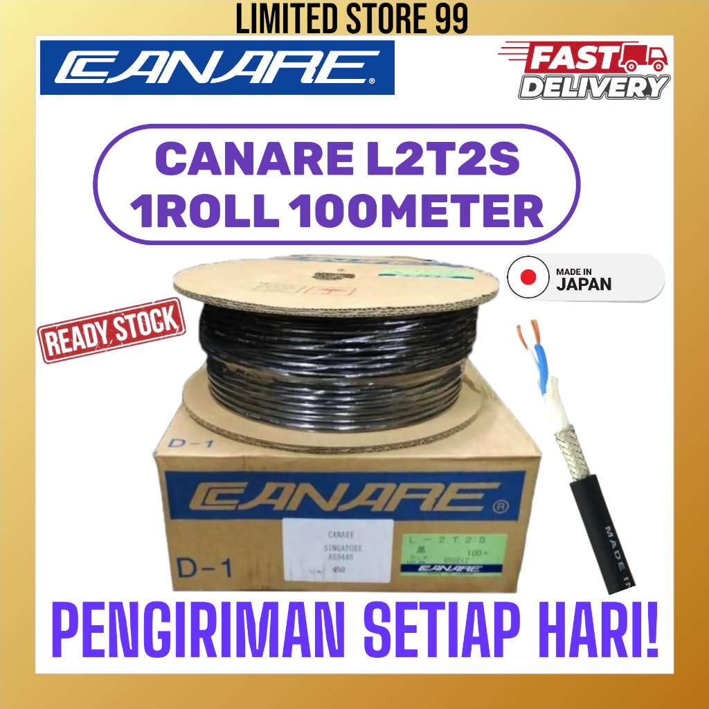 KABEL AUDIO CANARE L2T2S MADE IN JAPAN ORIGINAL HARGA PER METER - KABEL CANARE L2T2S PER 1 METER