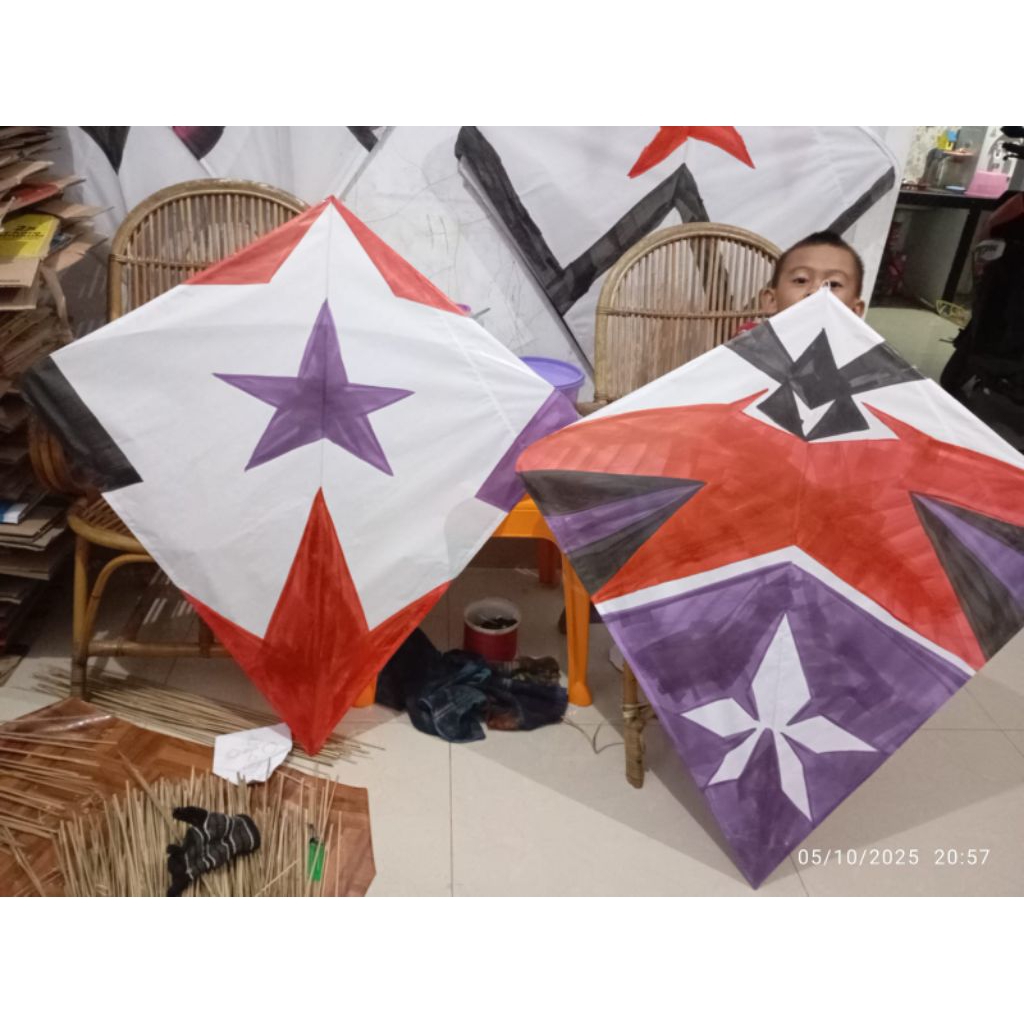 Layangan besar aduan terbaik (ukuran 110/115) hobi pro kompetisi (10 pcs)