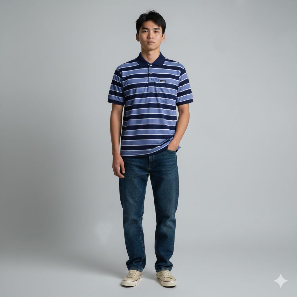 Kaos Kerah Motif / Kaos Kerah Pria Dewasa / Kaos Kerah Bapak- Bapak