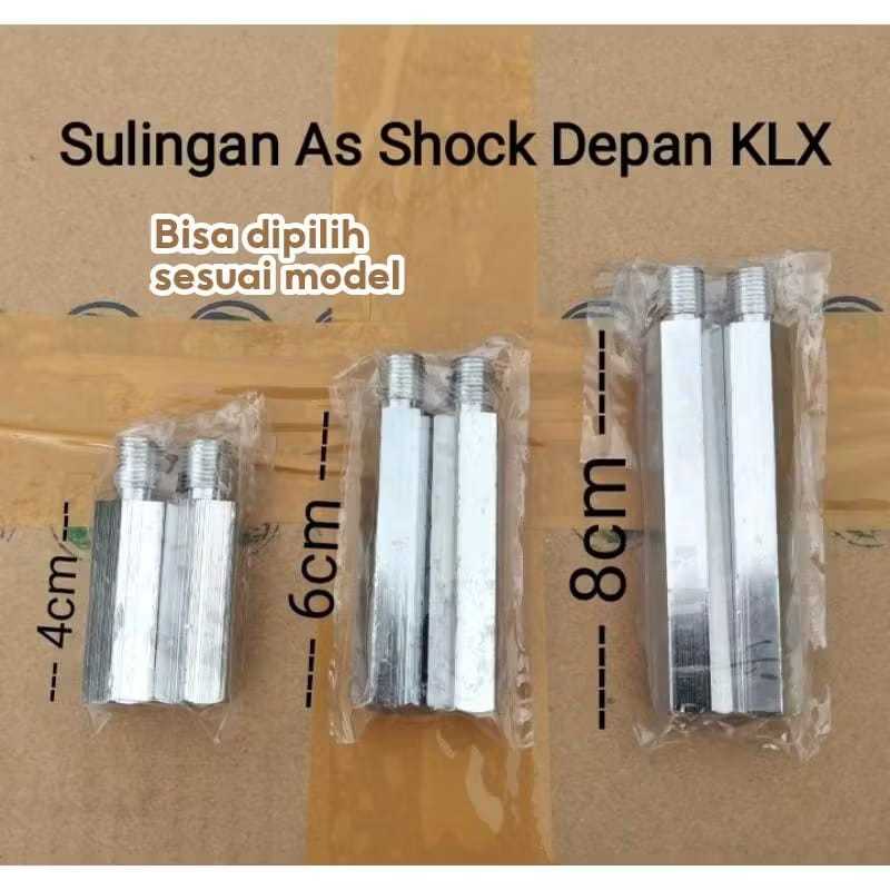 BERKAH MOTOR RACING COD 1 SET Peninggi Shock Depan KLX CRF 150 4cm 6cm 8cm PENINGGI SULING SHOCK DEP