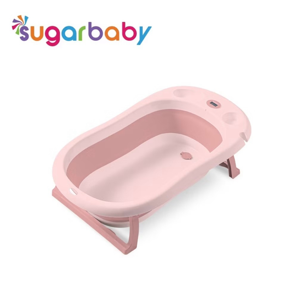 (Preloved) Set Sugarbaby Foldable Baby Bathtub Pink