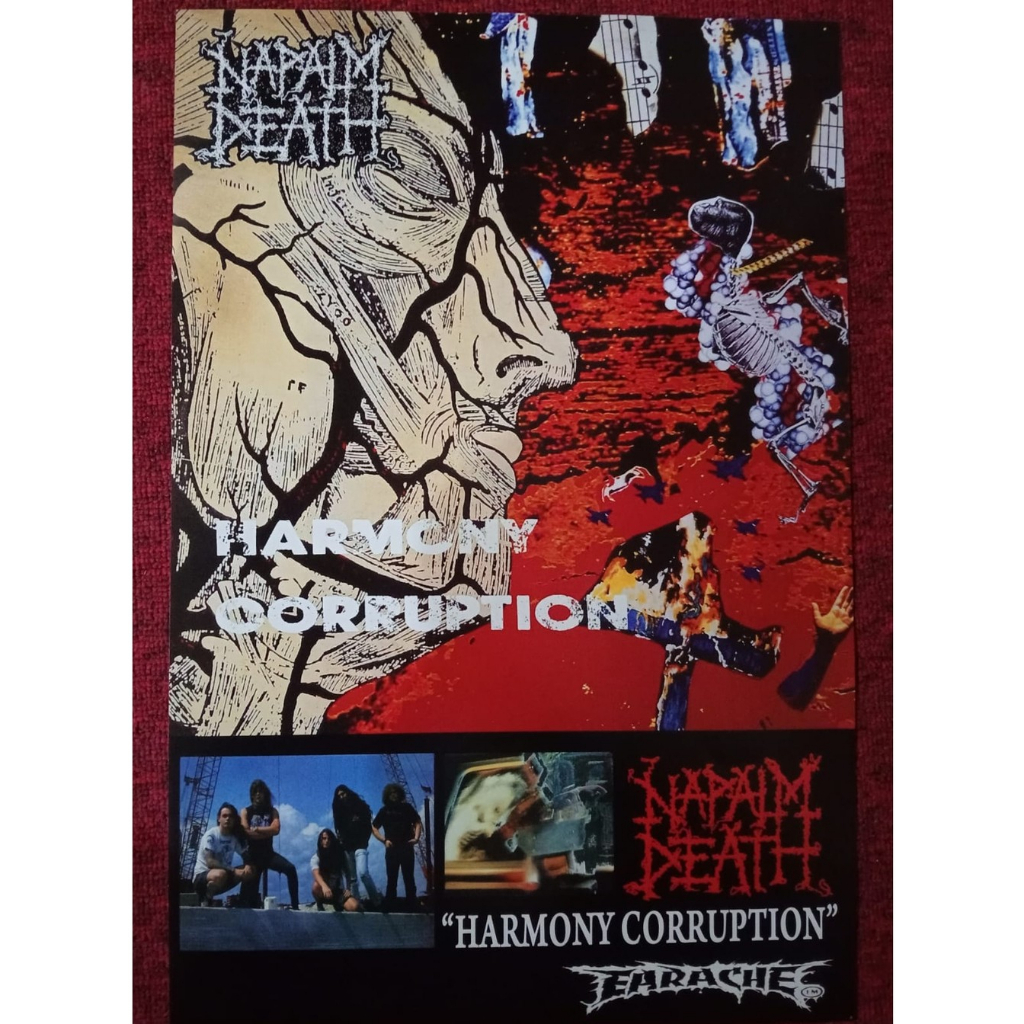[poster band] Napalm Death Harmony Corruption