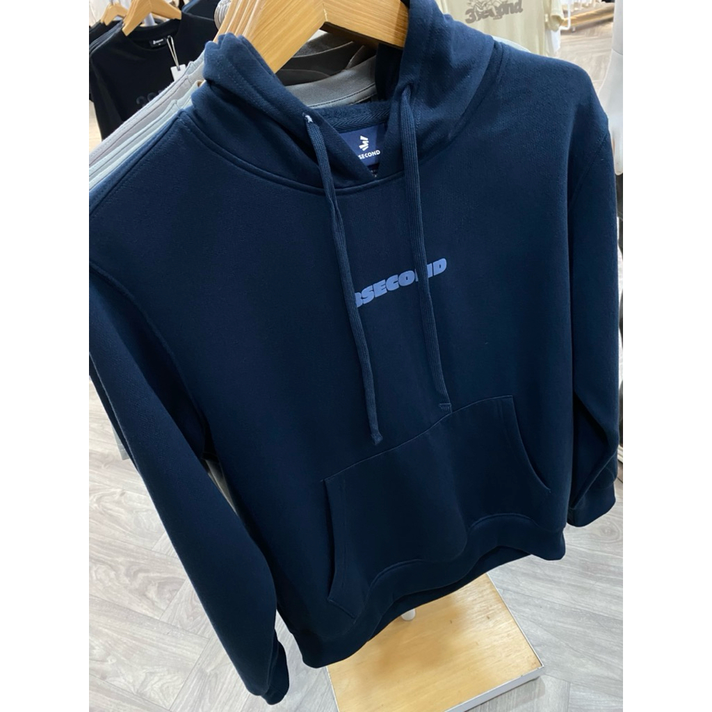 3Second Men's Jacket Hoodie Regular Fit Fleece Logo Script New HP Promo