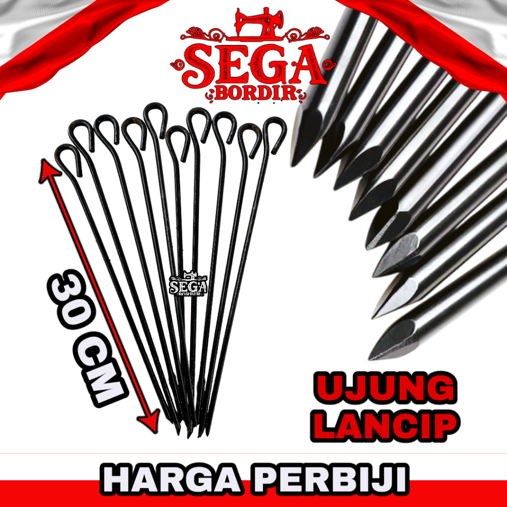 Patok Tenda Besi 30 cm / Pasak Tenda Besi