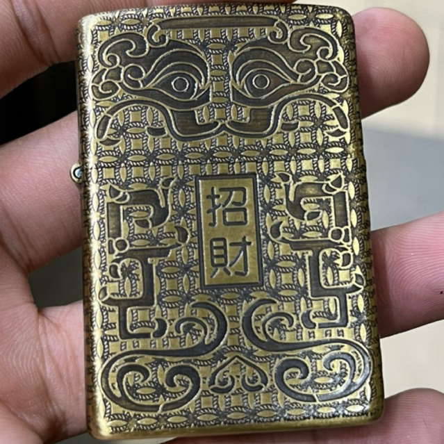 korek api zippo usa 5 side ori gold motif best quality