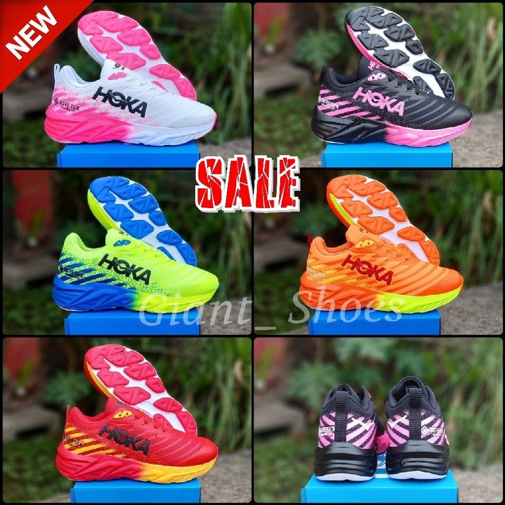 Sepatu Lari Cewek Warna Putih Pink - Sepatu Runing wanita Ringan Empuk - Sepatu Olahraga Senam Ibu i