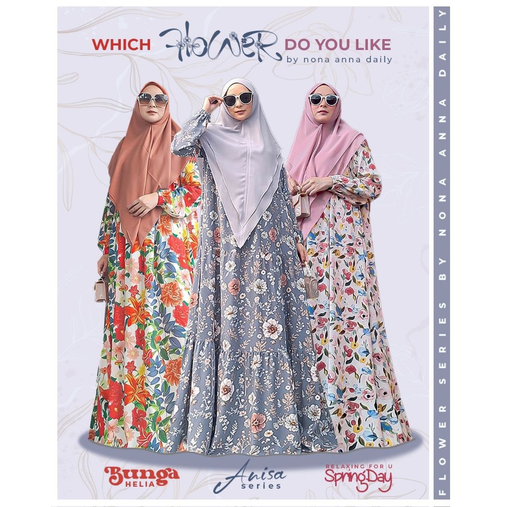 GAMIS DRESS ANISA BY NONA ANNA DAILY