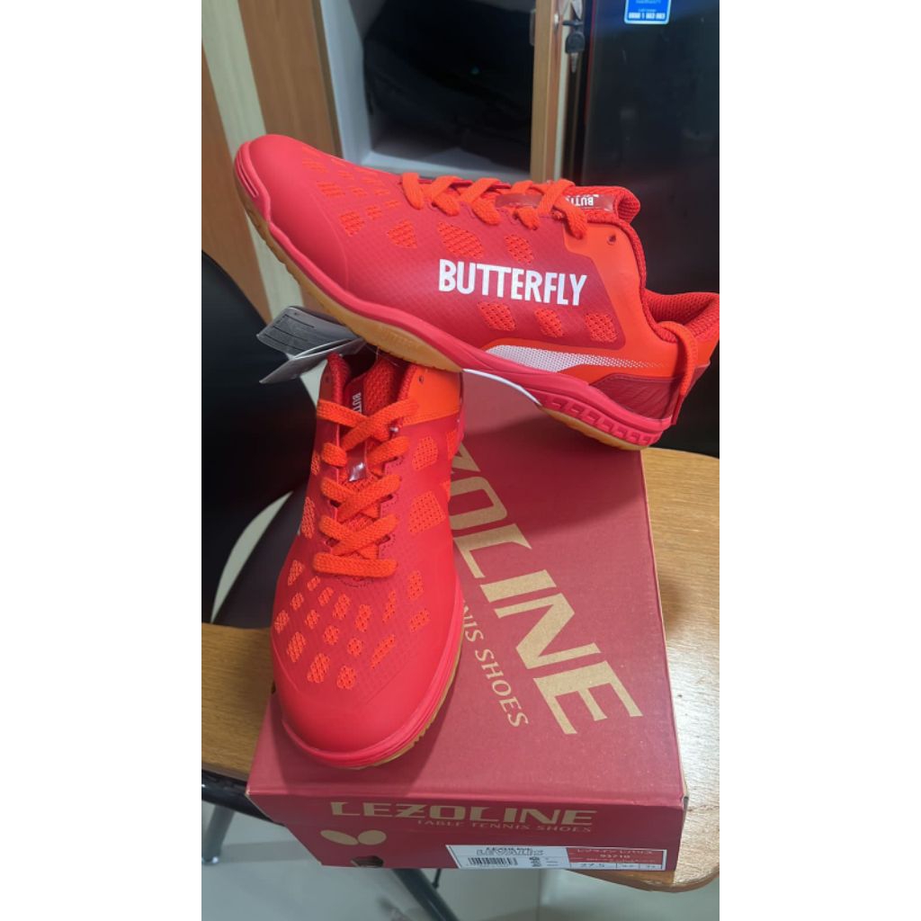 SEPATU BUTTERFLY LEZOLINE LEVALIS RED ORIGINAL