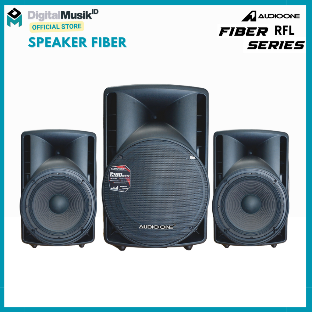 AUDIO ONE Speaker 12 & 15 Inch Aktif Pasif RFL112-115 Monitor Bluetooth USB Original Box Fiber | DM