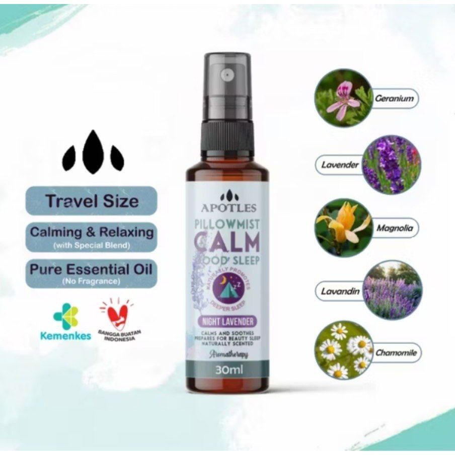 Tetes tidur Oba tidur ampuh tetes Pillow mist Alat anti ngorok saat tidur Calming spray Tidur cair O