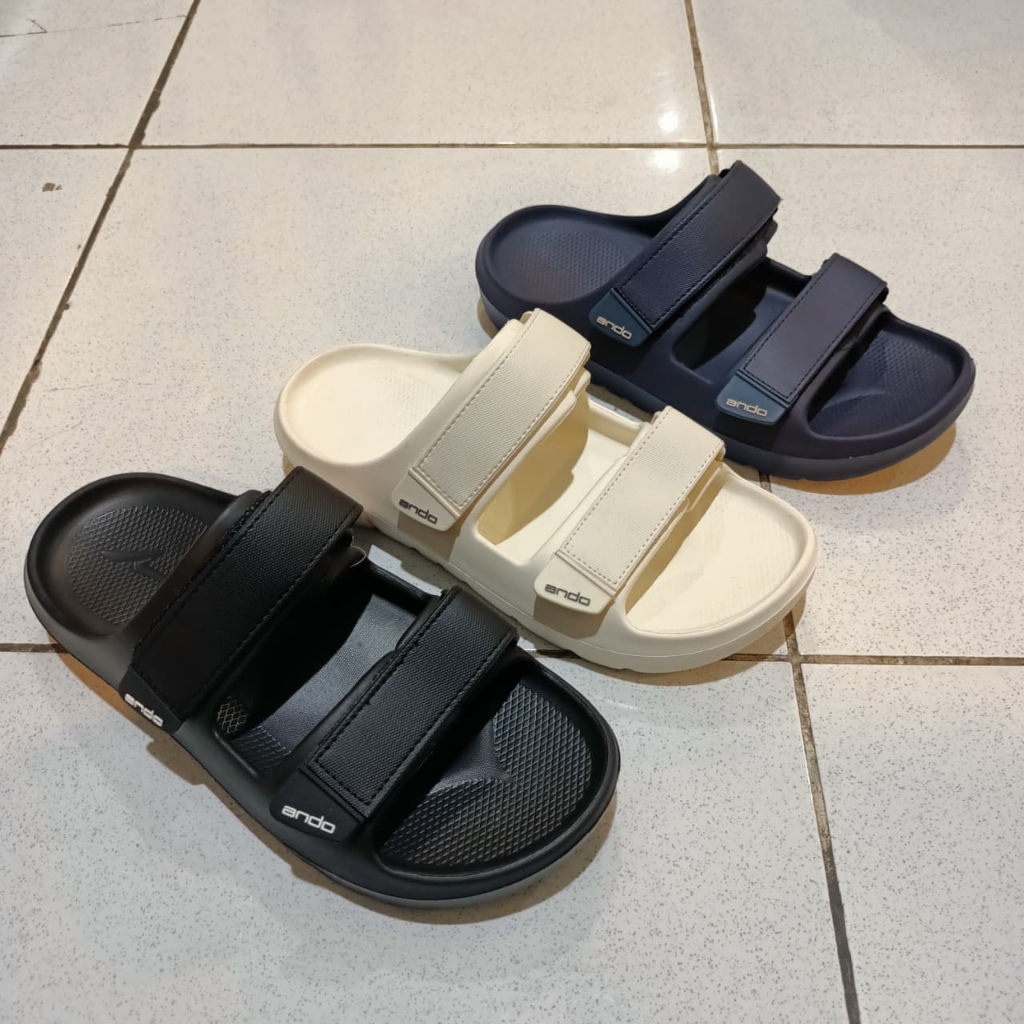 Ando Gemoy Sendal Pria Karet - Sandal Selop Karet Pria Dewasa 100% Original dan Terlaris