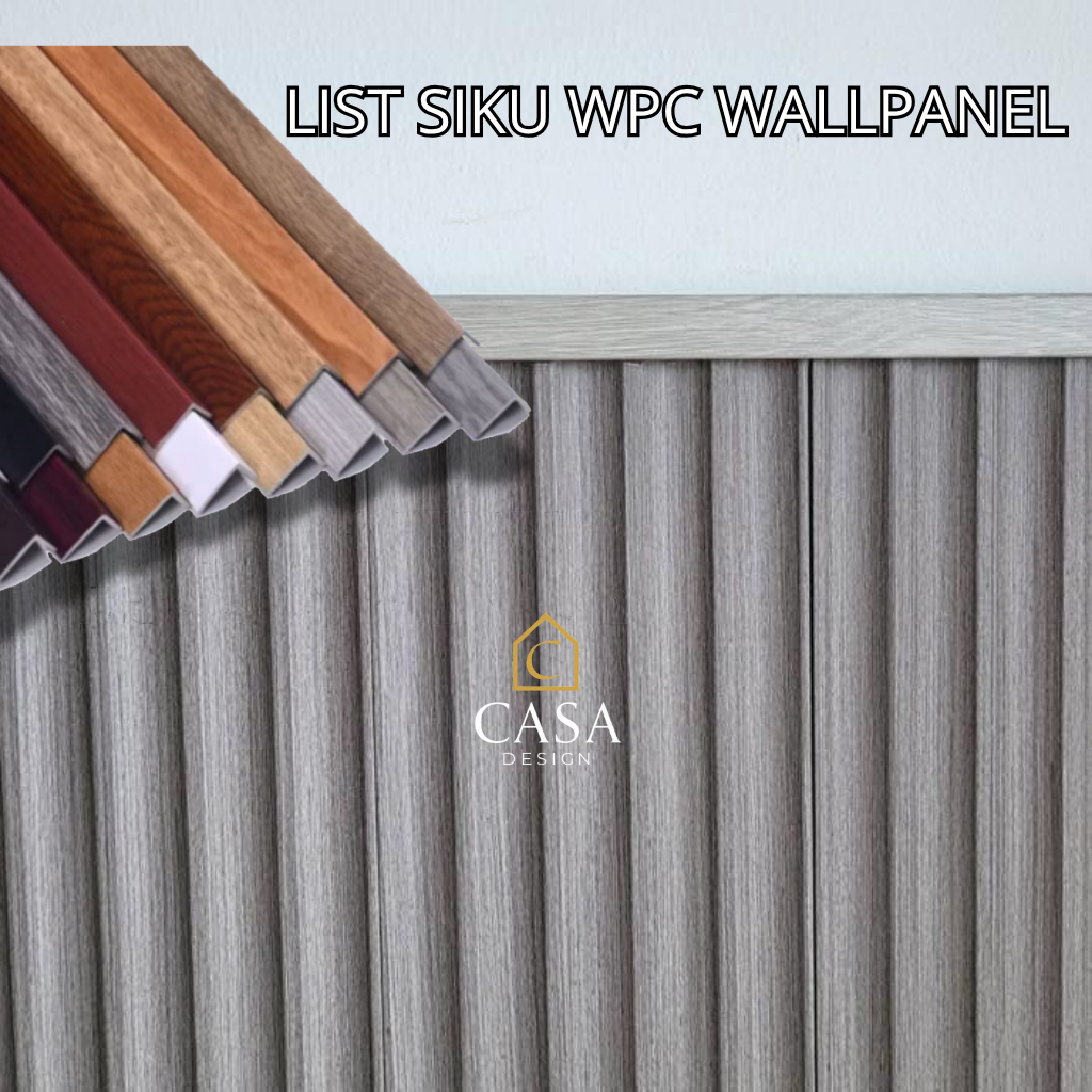 List Sudut Siku WPC Wallpanel Penutup Atas Bawah Sekat Dinding Kokoh BISA COD