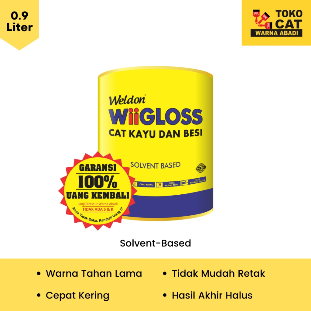 Cat Kayu Besi Wiigloss 0.9 Liter