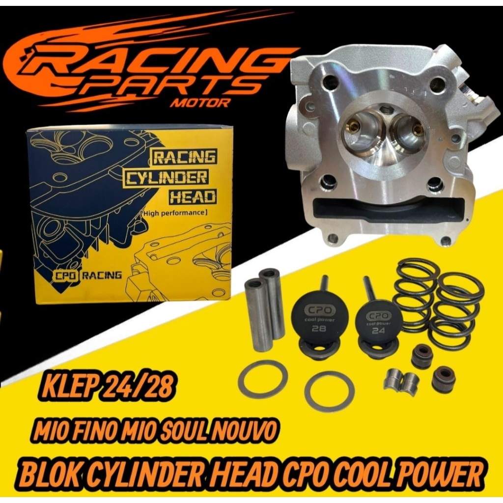 Cylinder Blok Head Yamaha Mio Sporty Brozen Kuningan Klep 24/28 Mio Soul Fino Karbu Mio Smile