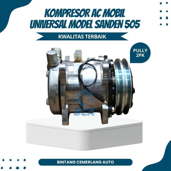 KOMPRESOR AC MOBIL SD505 UNIVERSAL MODEL SANDEN 505