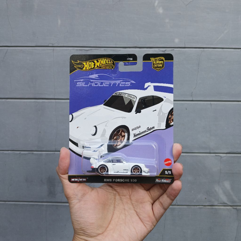 HOT WHEELS RWB PORSCHE 930 WHITE SILHOUETTE