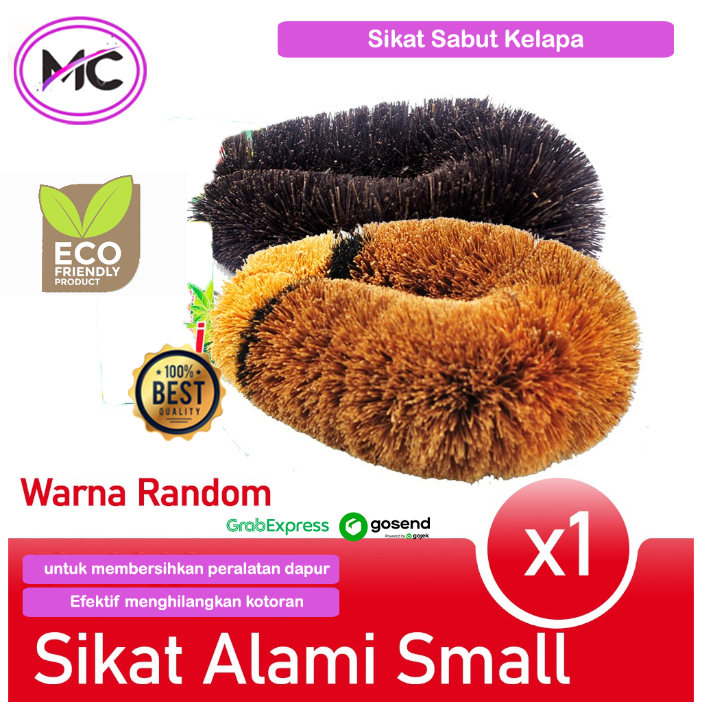 Sikat Sabut Kelapa Serbaguna Cuci Piring Kuali Piring Wajan Sikat Kodok Kelapa Sabut Ijuk Jadul Mura