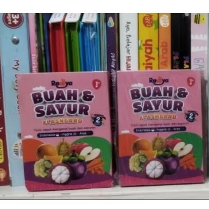 Flashcard Rodiya buah dan sayur [flashcard lepasan]