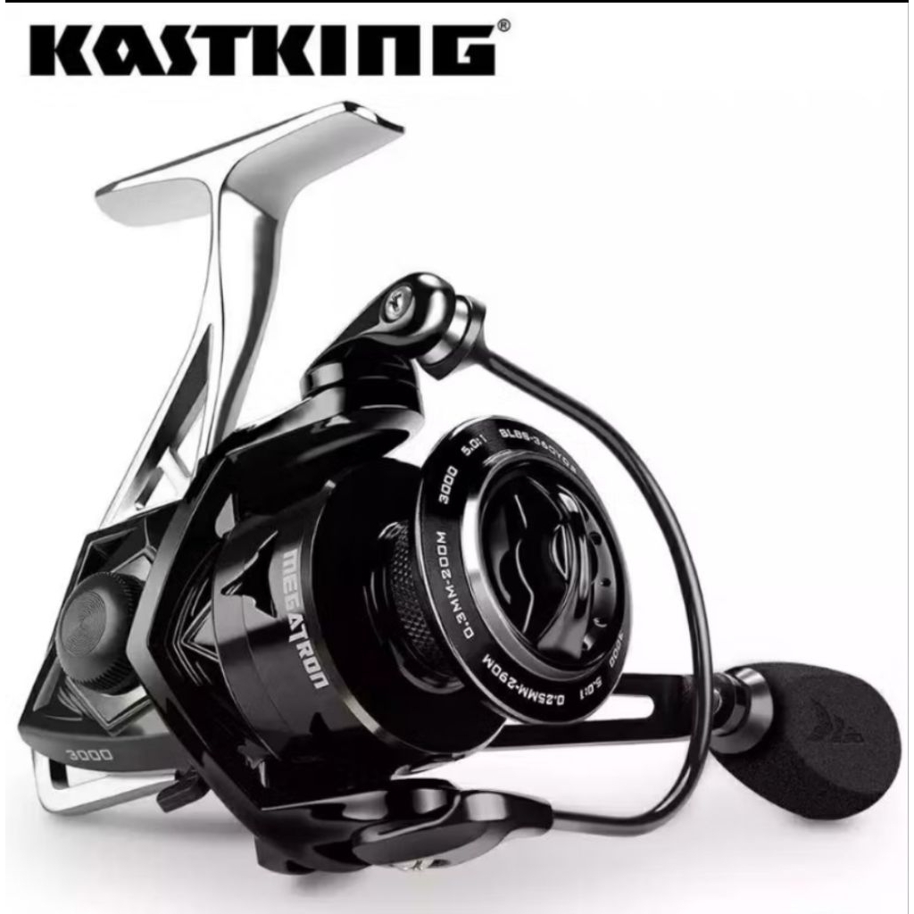 KASTKING MEGATRON 4000 Seris Reel Pancing Saltwater, Rigid Almunium frame 7+1 Double-shielded stanli