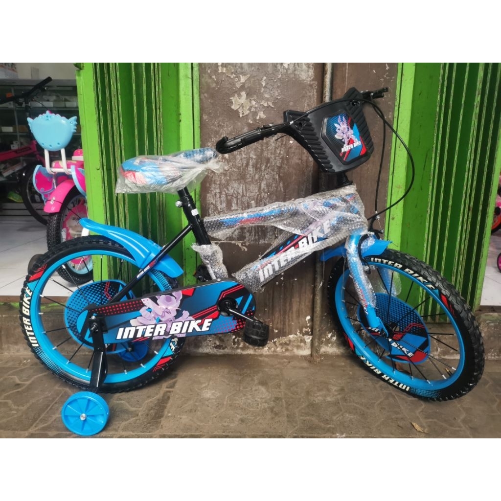 SEPEDA BMX 18 INTERBIKE BAN KECIL  RODA SAMPING