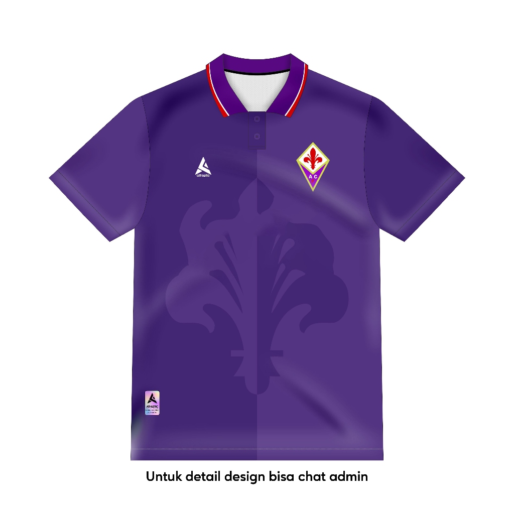 ATHLETIC SPORTWEAR - Jersey Vintage Bola Fantasy Fiorentina 1995-1996 Fullprinting Casual - Atasan