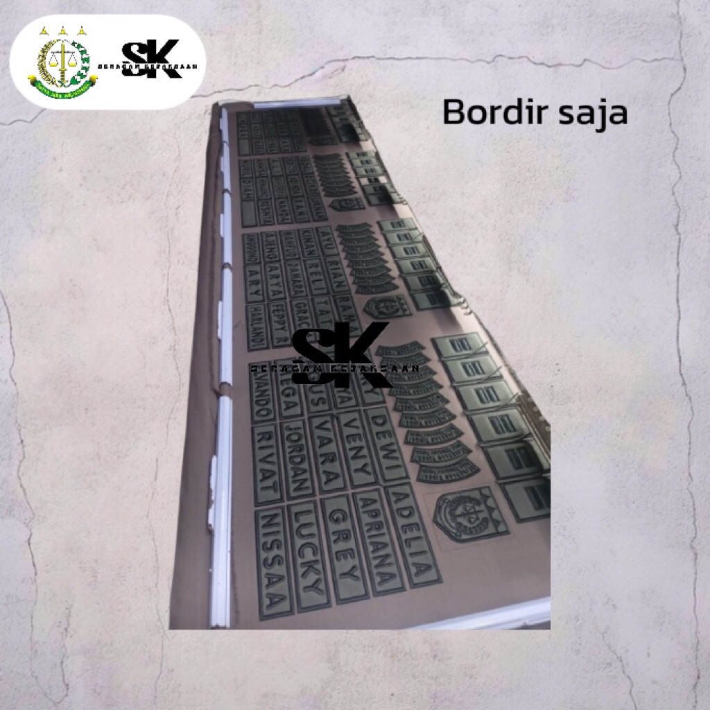 BORDIR PDL KEJAKSAAN SESUAI GAMJAK