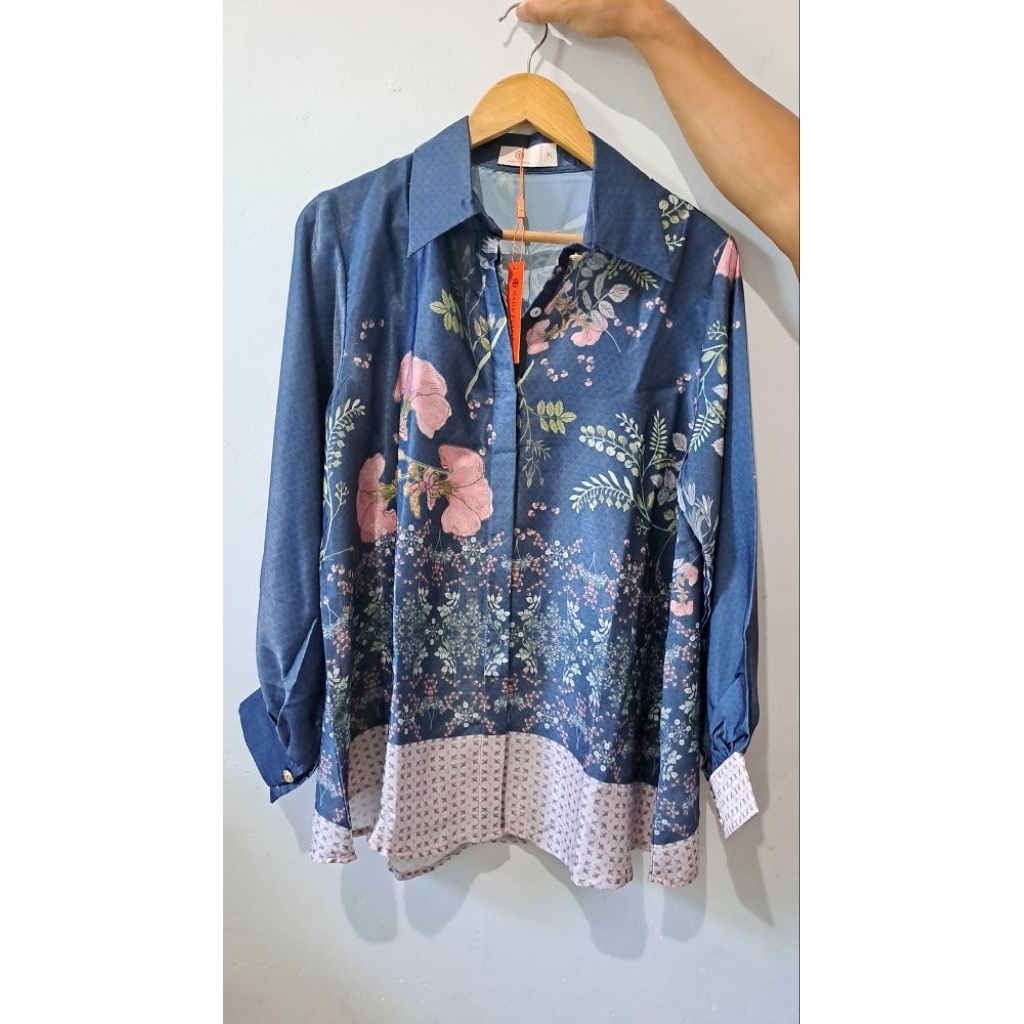 Nada Puspita Orchidea Shirt - Navy XL