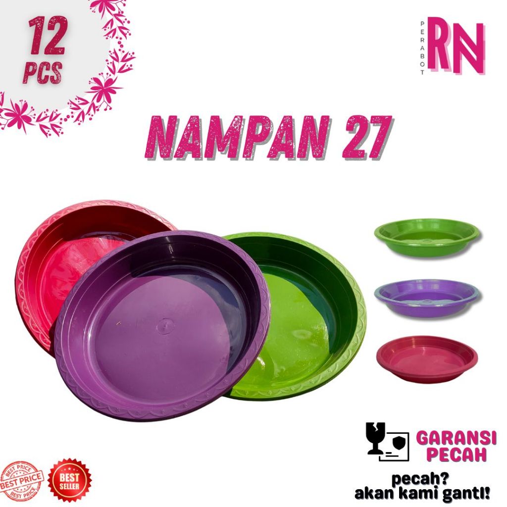 (12) NAMPAN BULAT 27 / NAMPAN PLASTIK MURAH / NAMPAN BULAT / NAMPAN KECIL / NAMPAN BULAT / NAMPAN SO