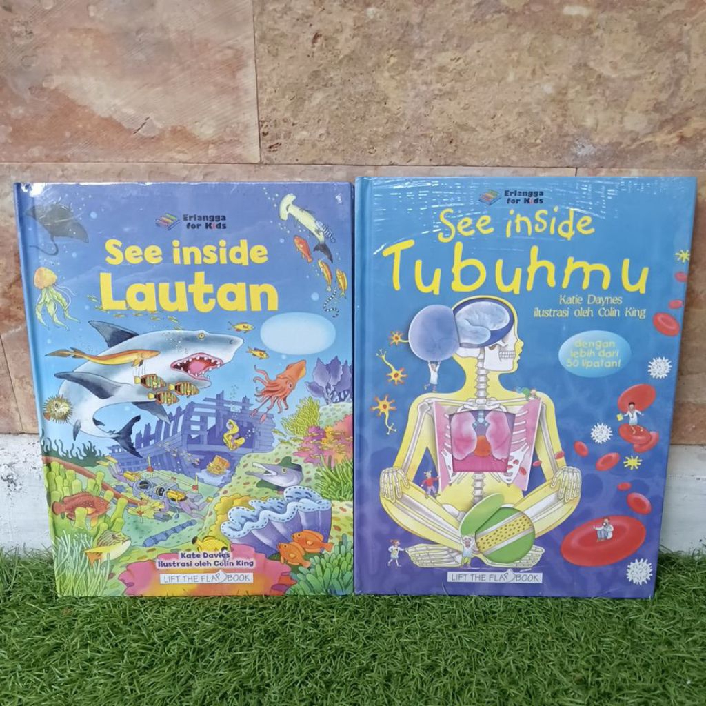 See Inside Lautan Tubuhmu Erlangga for Kids Lift the Flap Book