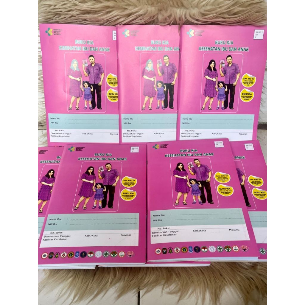 ( PAKET isi 10 Pcs ) BUKU KIA EDISI 2023 | BUKU PINK IBU HAMIL |  BUKU IBU DAN BALITA | Free Bubble 
