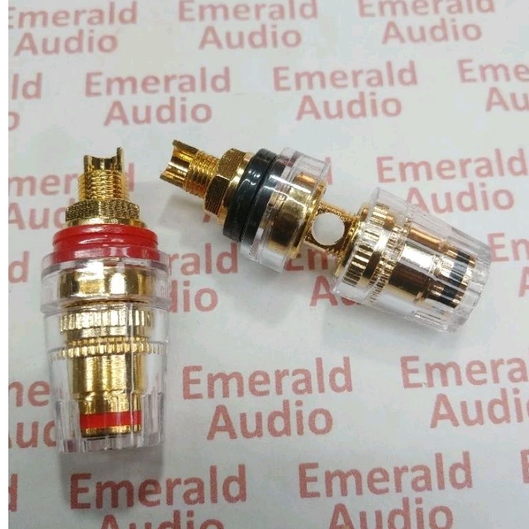 Binding post speaker terminal speaker Gold 1 set