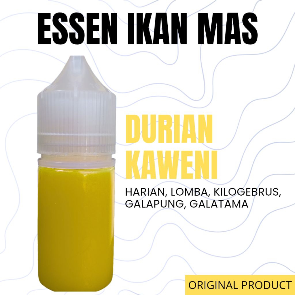 ESSEN IKAN MAS VARIAN DURIAN KAWENI essen ikan mas harian essen ikan mas lomba essen ikan mas kiloge