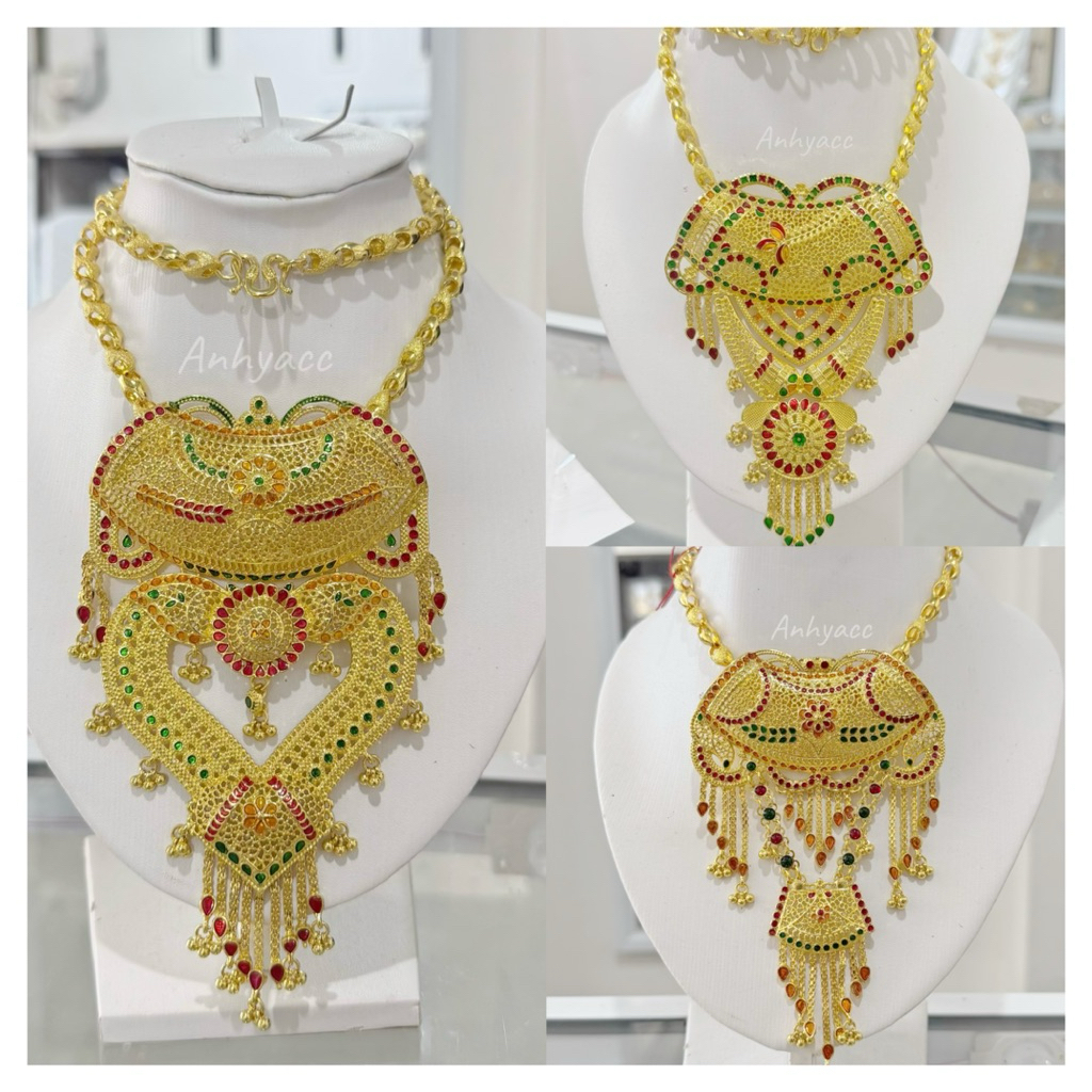 Kalung Dubai panjang besar gold