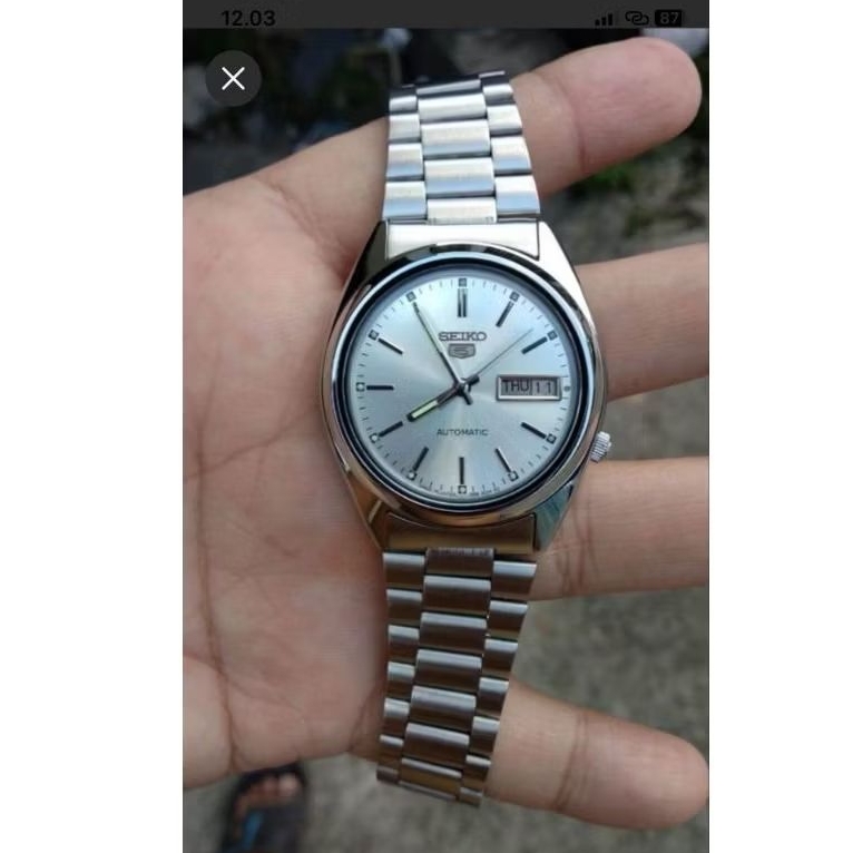 jam tangan pria jam vintage jam klasik jam tangan seiko 5 otomatis ori